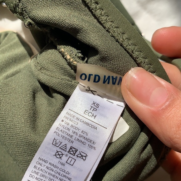 Olive one piece swimsuit - Picture 2 of 4